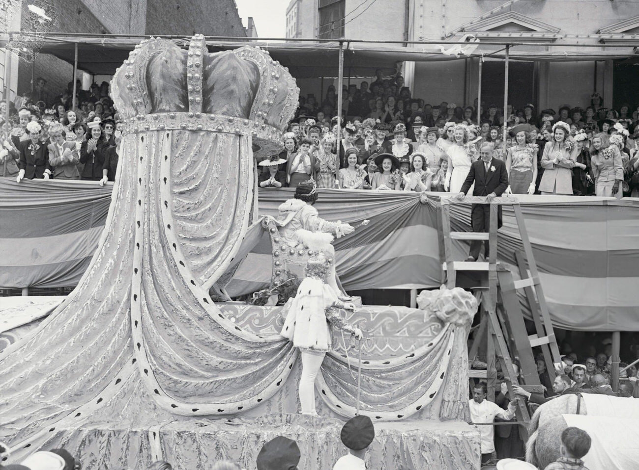 Mardi Gras Parade Float, 1940s.