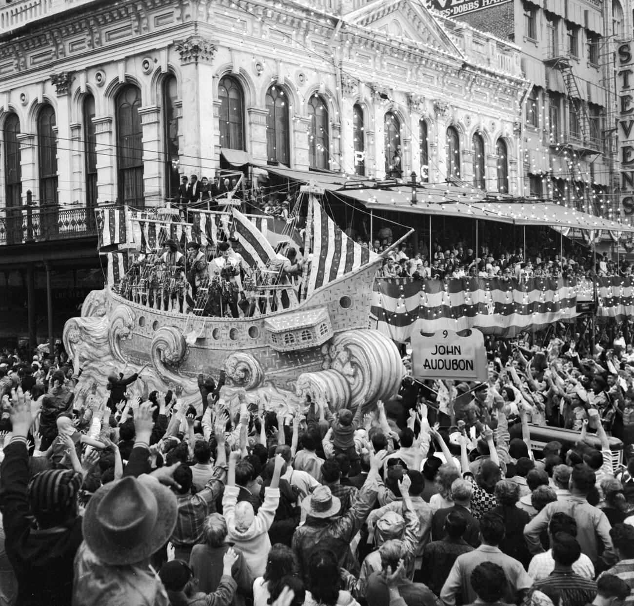 A Float Celebrating the Life of John James Audubon, 1950s.