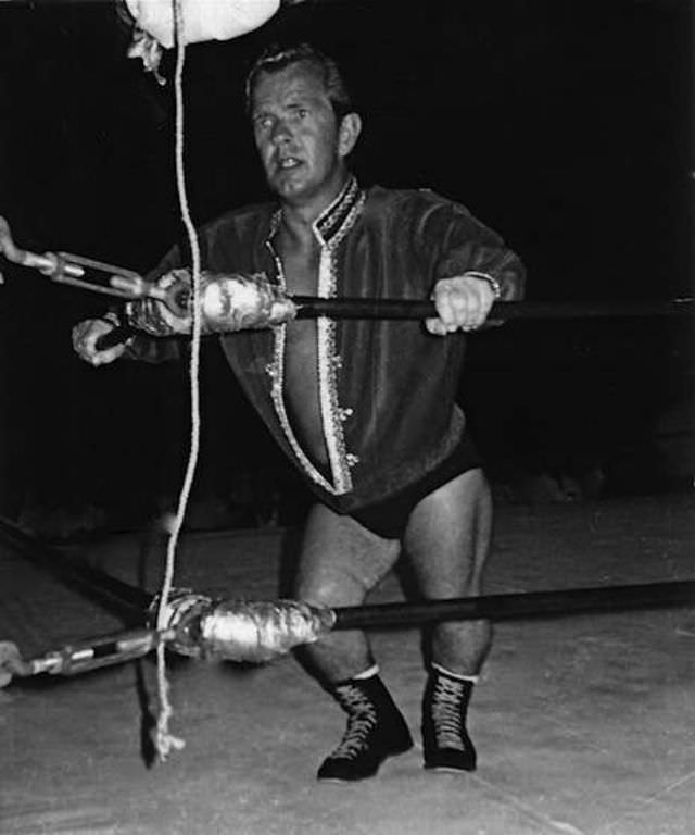 A wrestler called ‘Jack Cassidy’ ready to rumble in 1968.