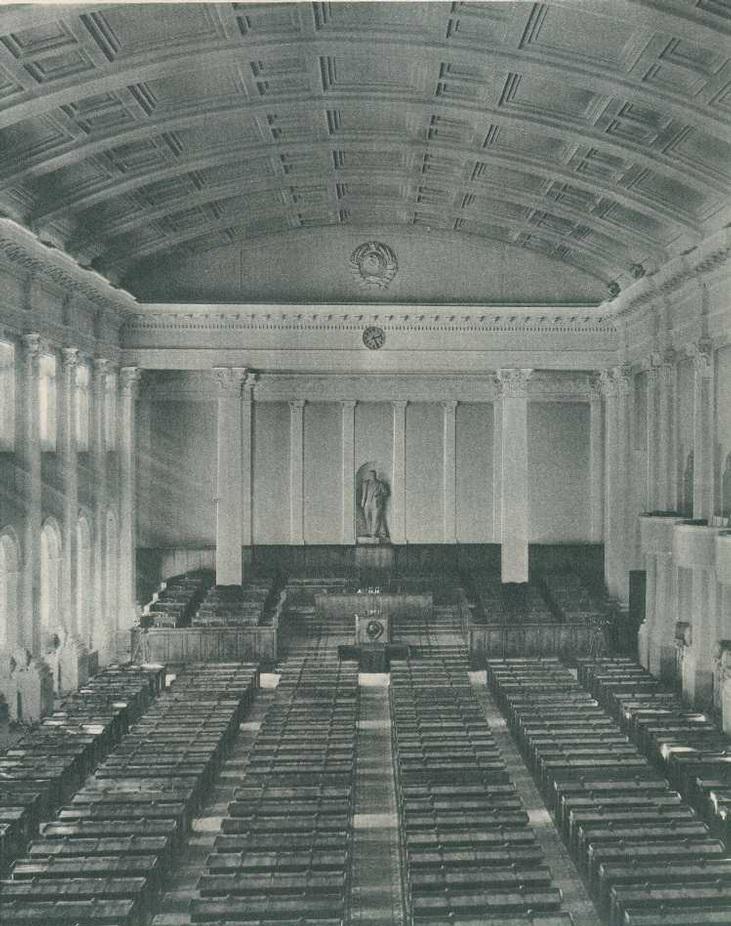 The Grand Kremlin Palace. The meeting hall of the Soviet parliament - the Supreme Soviet of the USSR.