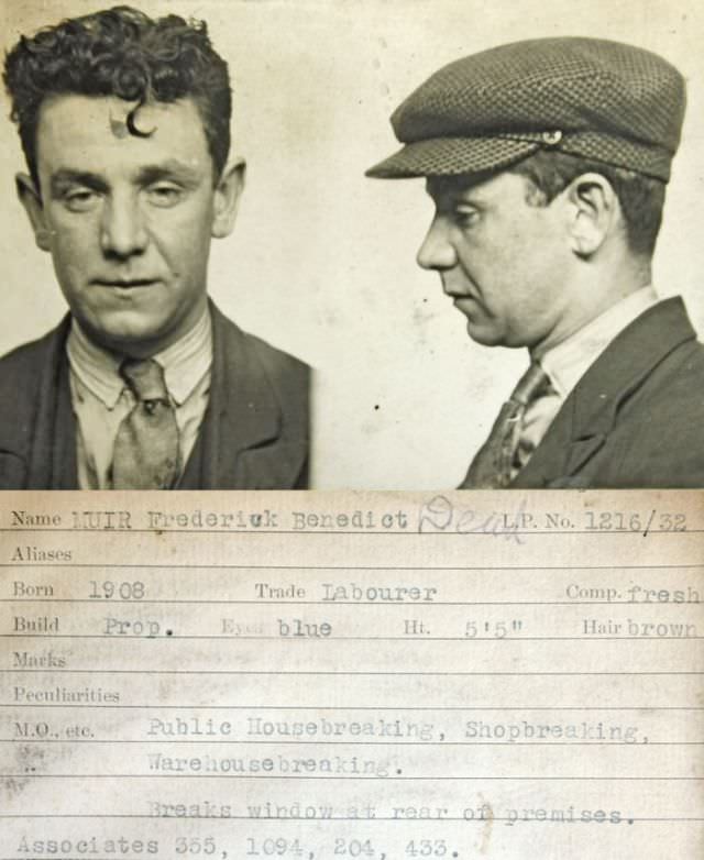 Caught on Camera: Mugshots of Newcastle upon Tyne's Criminals from the 1930s