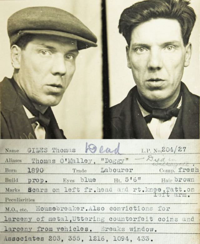 Caught on Camera: Mugshots of Newcastle upon Tyne's Criminals from the 1930s