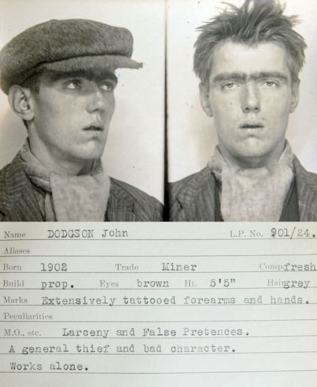 Caught on Camera: Mugshots of Newcastle upon Tyne's Criminals from the 1930s