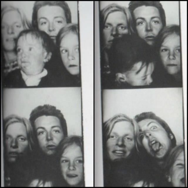 Paul and Linda McCartney and their children