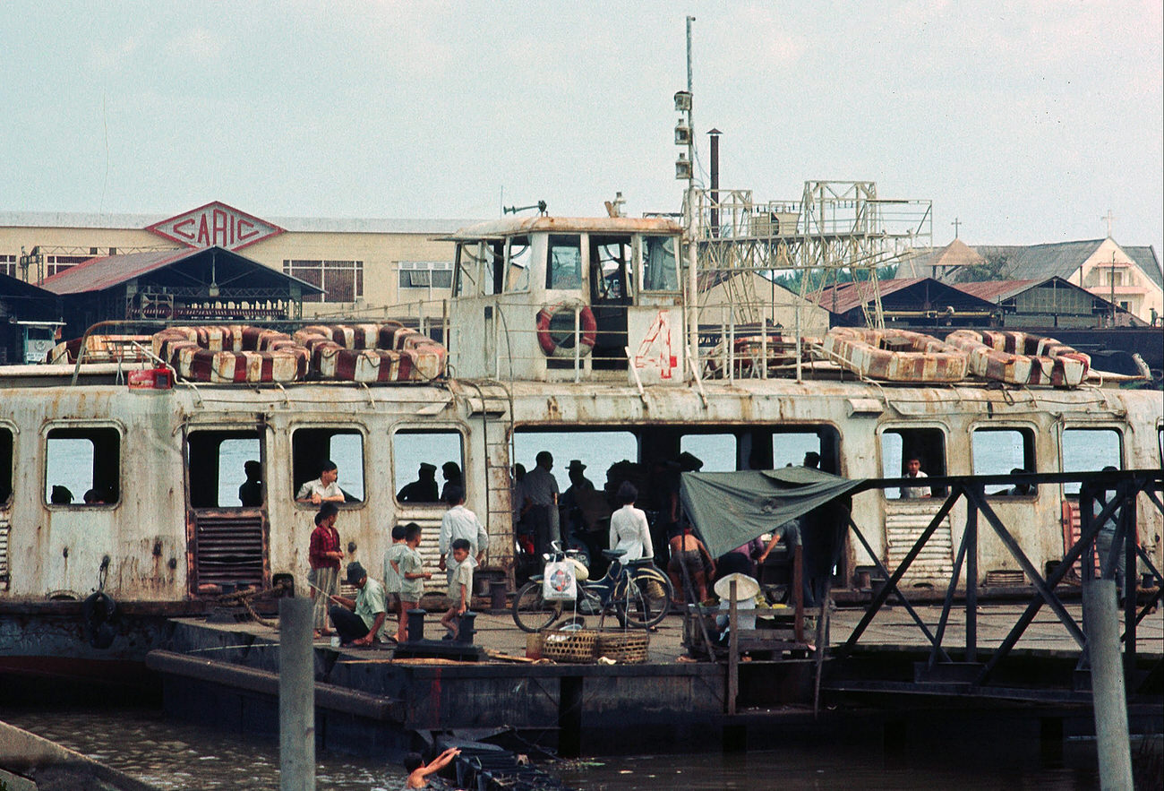 A Coca-Cola truck in Saigon, 1968.