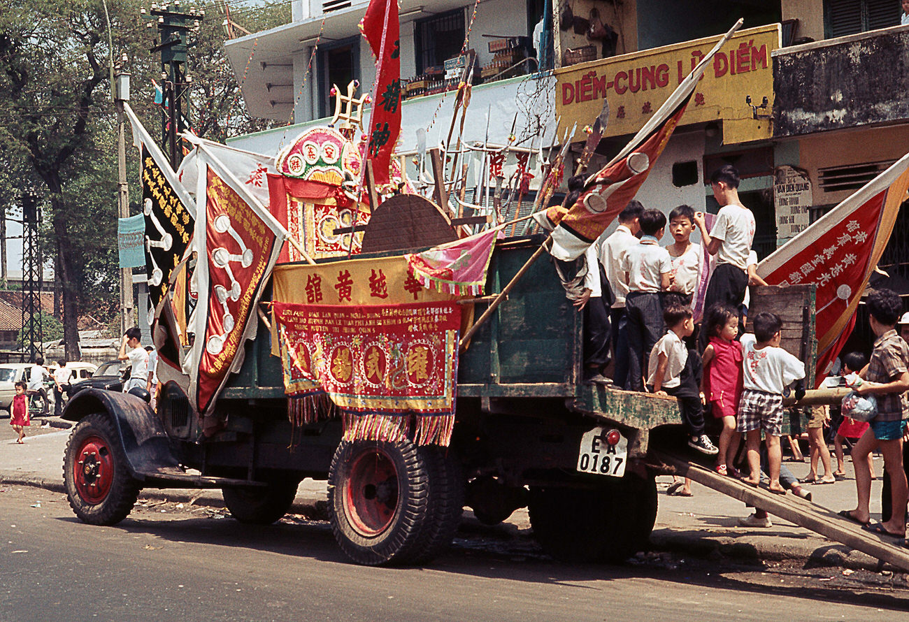 Pre-Tet celebrations in Saigon, 1968.