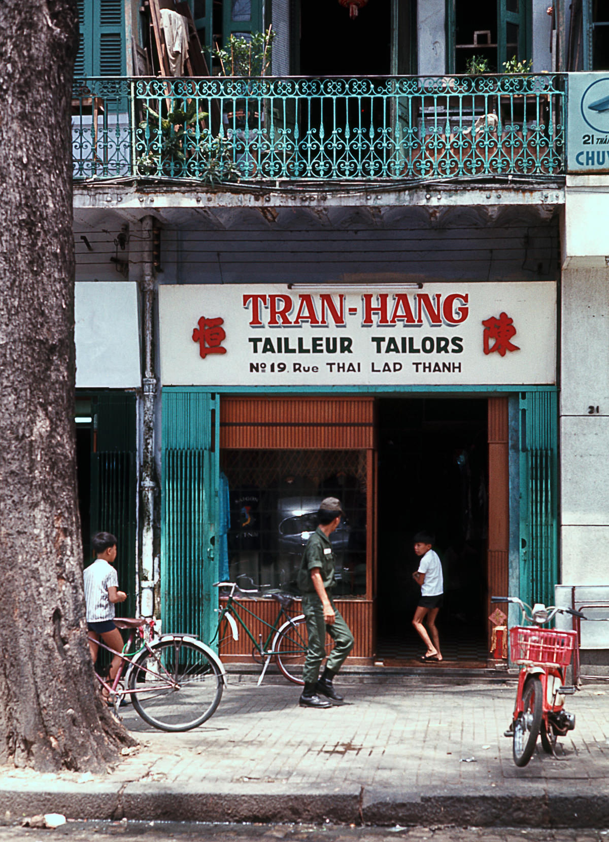 Tran Hang Tailor in Saigon, 1968.