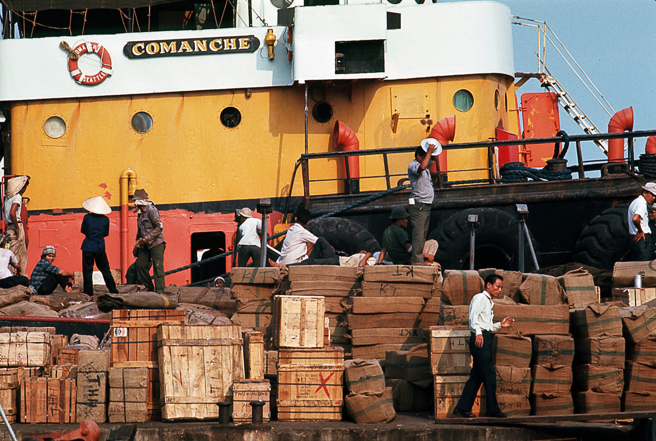 Saigon Docks, 1968.