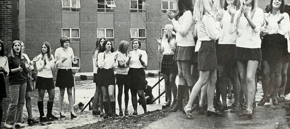 School Days and Miniskirts: A Nostalgic Look at Vintage Photos of School Girls in Uniform