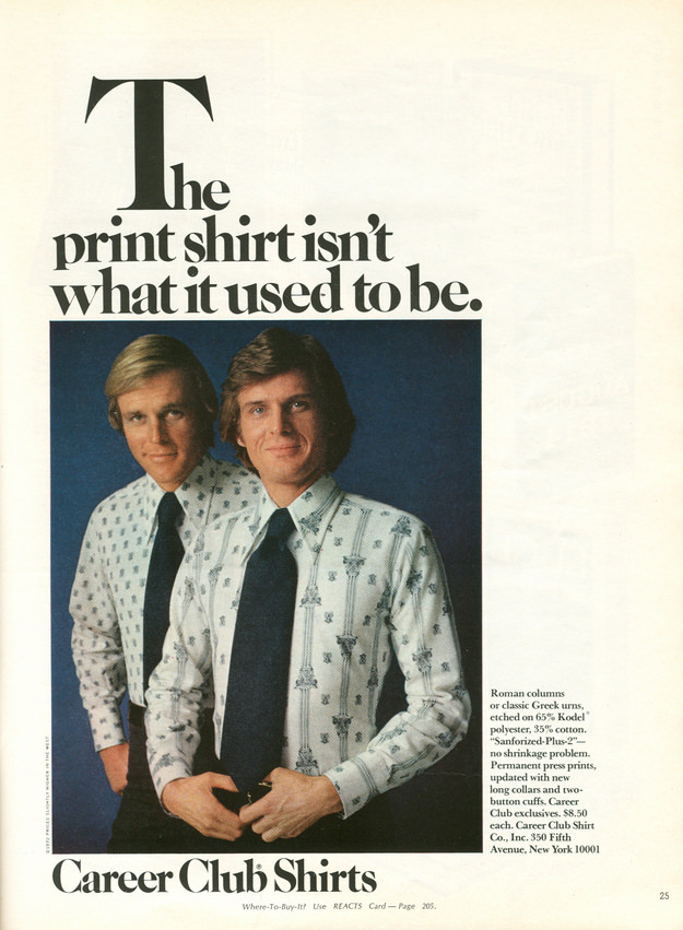 Looking Sharp: The Sexiest Shirt Ads of the 1970s That Still Turn Heads Today