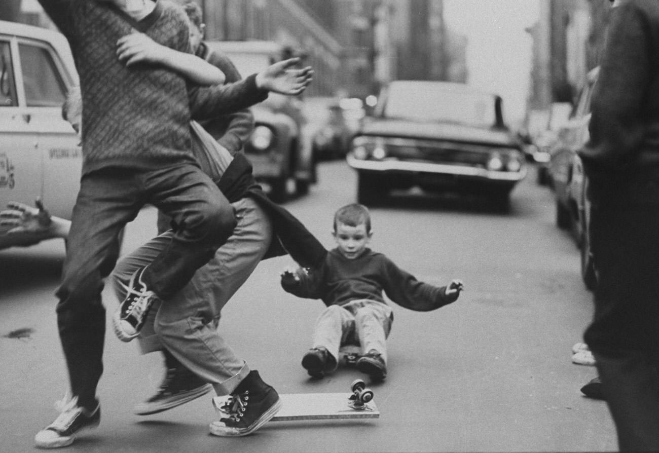 Sidewalk Surfing: Bill Eppridge Captures the Rise of Skateboarding in 1960s New York City