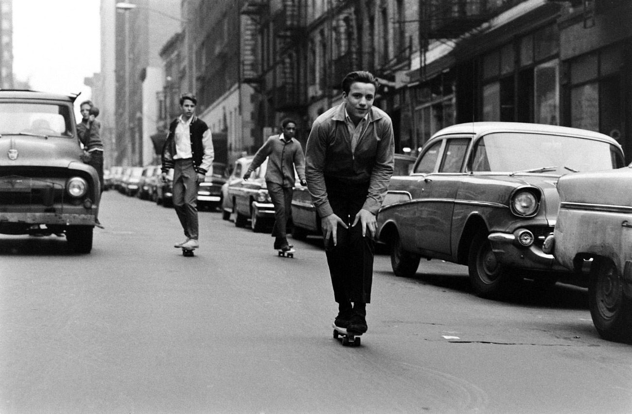 Sidewalk Surfing: Bill Eppridge Captures the Rise of Skateboarding in 1960s New York City