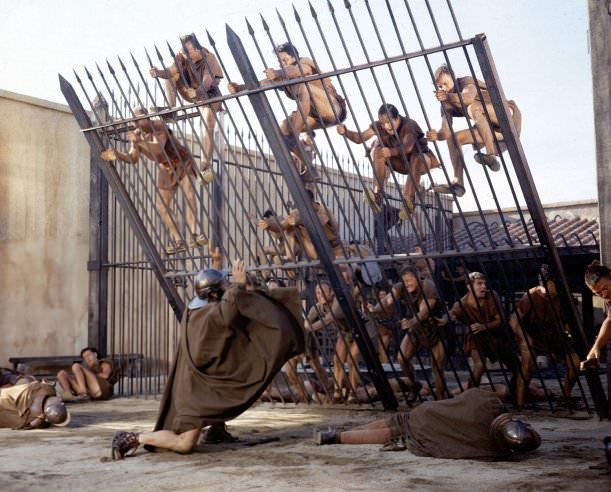 Stunning Behind the Scenes Photos from the Making of Spartacus 1960 Movie