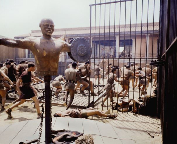 Stunning Behind the Scenes Photos from the Making of Spartacus 1960 Movie