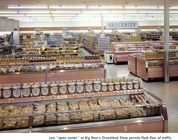 Old Big Bear supermarket, 1960.