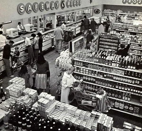 Safeway grocery store, 1961.