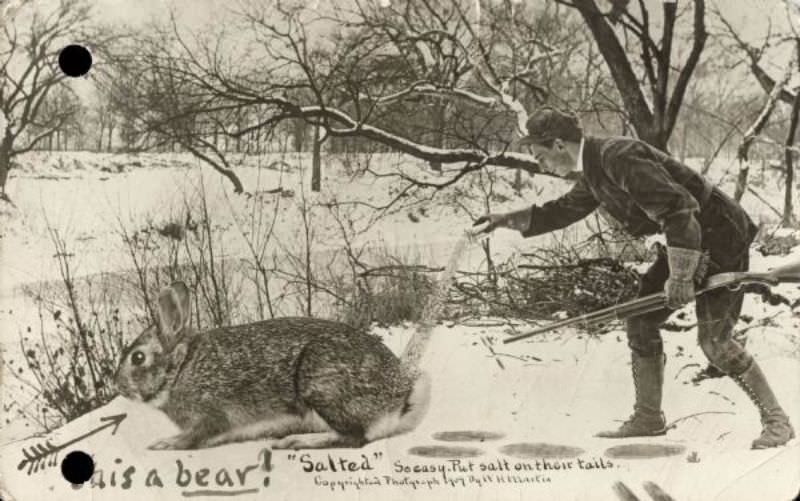 Strange and Funny Vintage Tall Tale Postcards from the 1900s that Exaggerate the Everyday