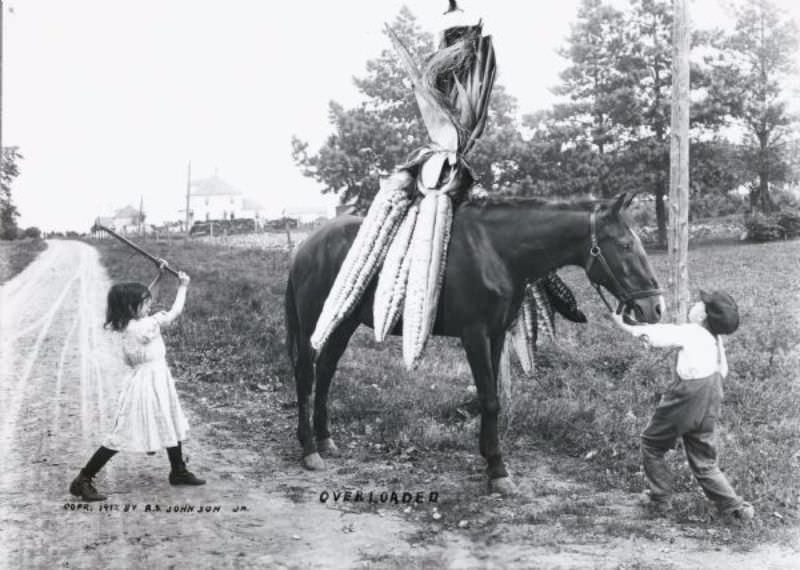 Strange and Funny Vintage Tall Tale Postcards from the 1900s that Exaggerate the Everyday