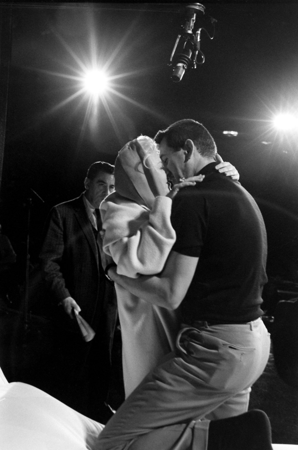 Mae West and Rock Hudson rehearsed the flirty pop standard, “Baby, It’s Cold Outside,” as Academy president George Seaton looked on.