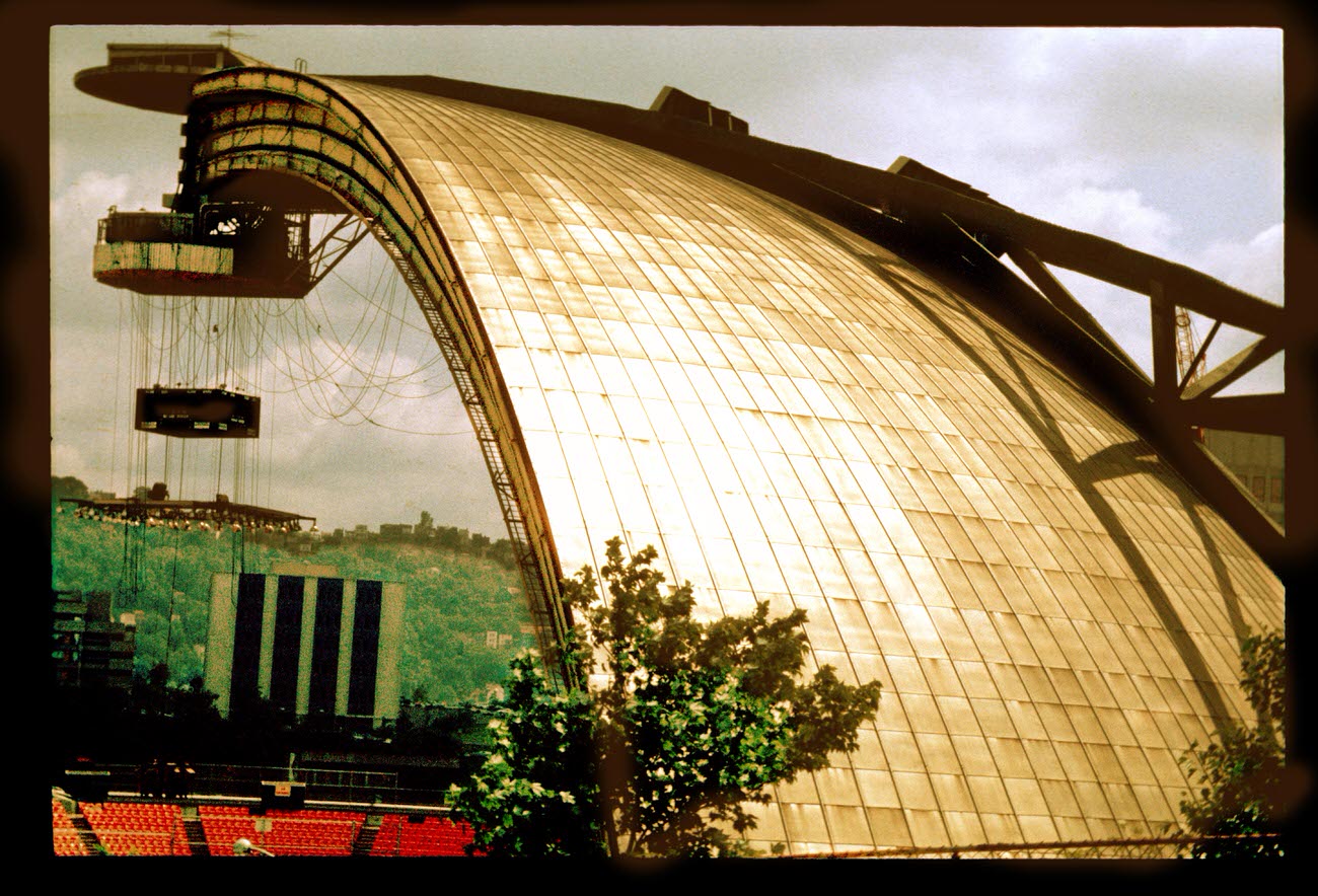 The arena, roofless, 2012.