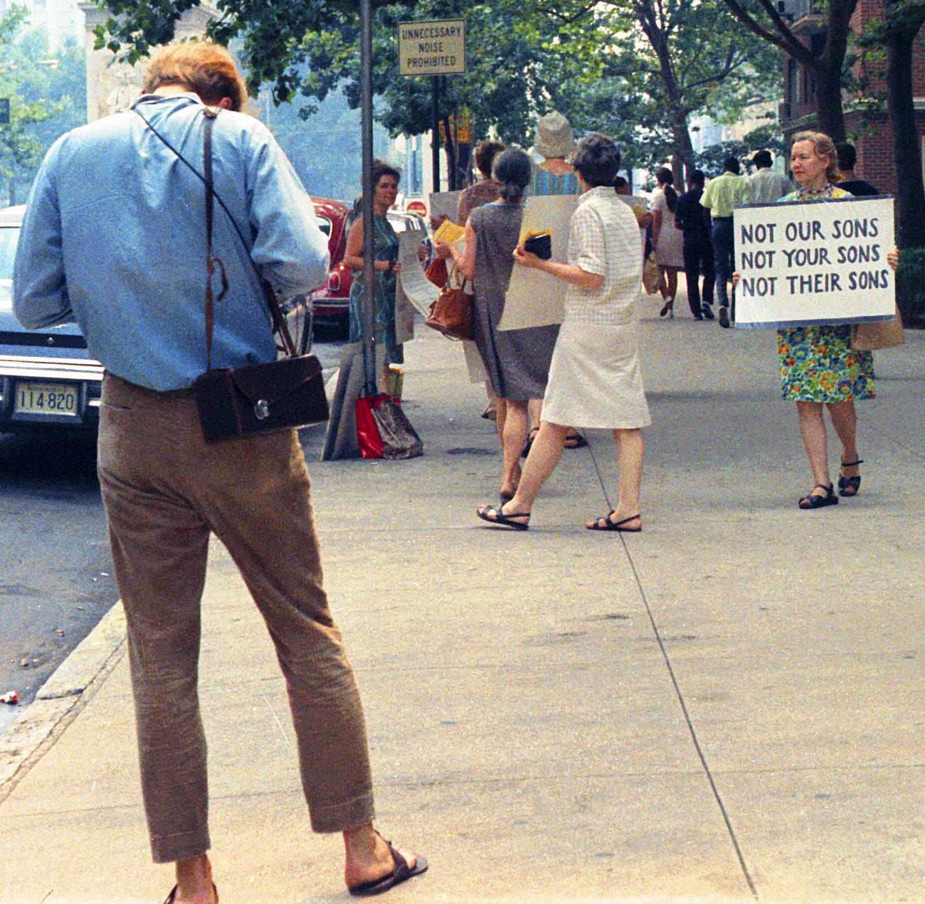 An anti-war demonstration, 2012.