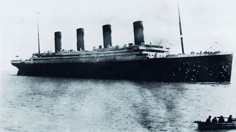 The last photo of the Titanic taken by Father Francis Browne.