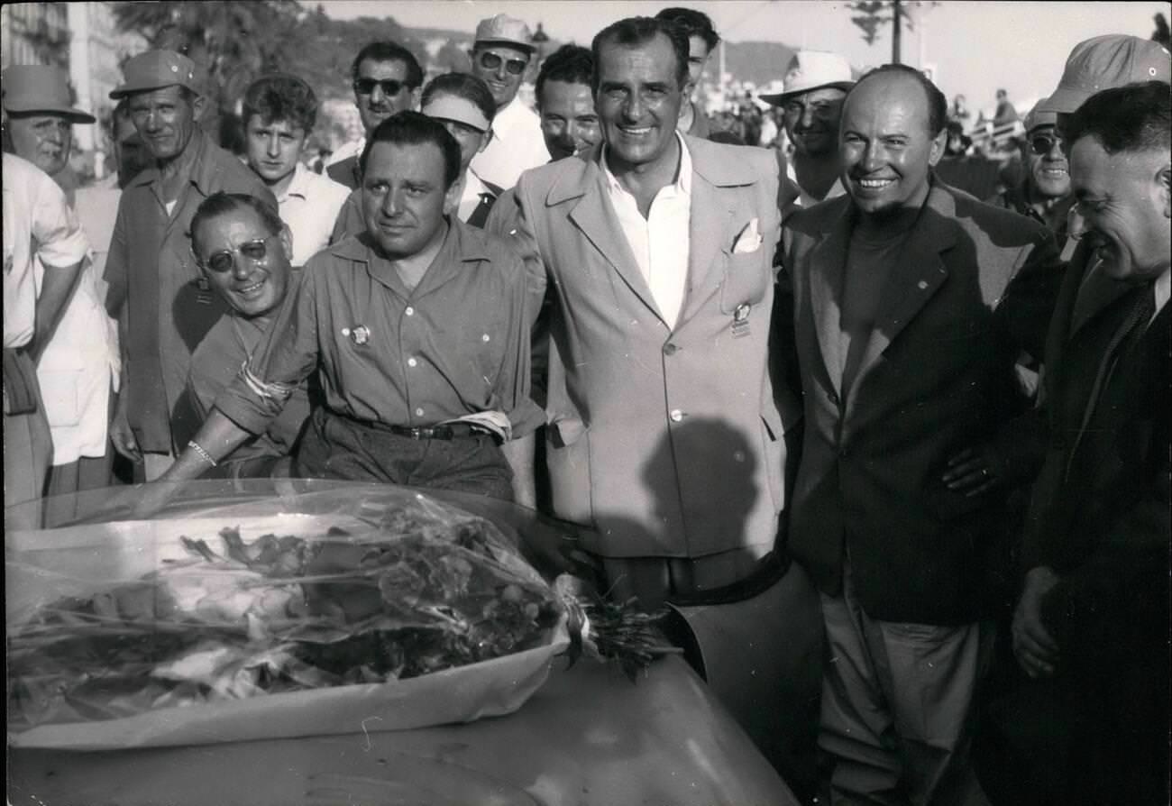 Raymond Bertram, winner of the Tour de France Motor Car race, 1953.