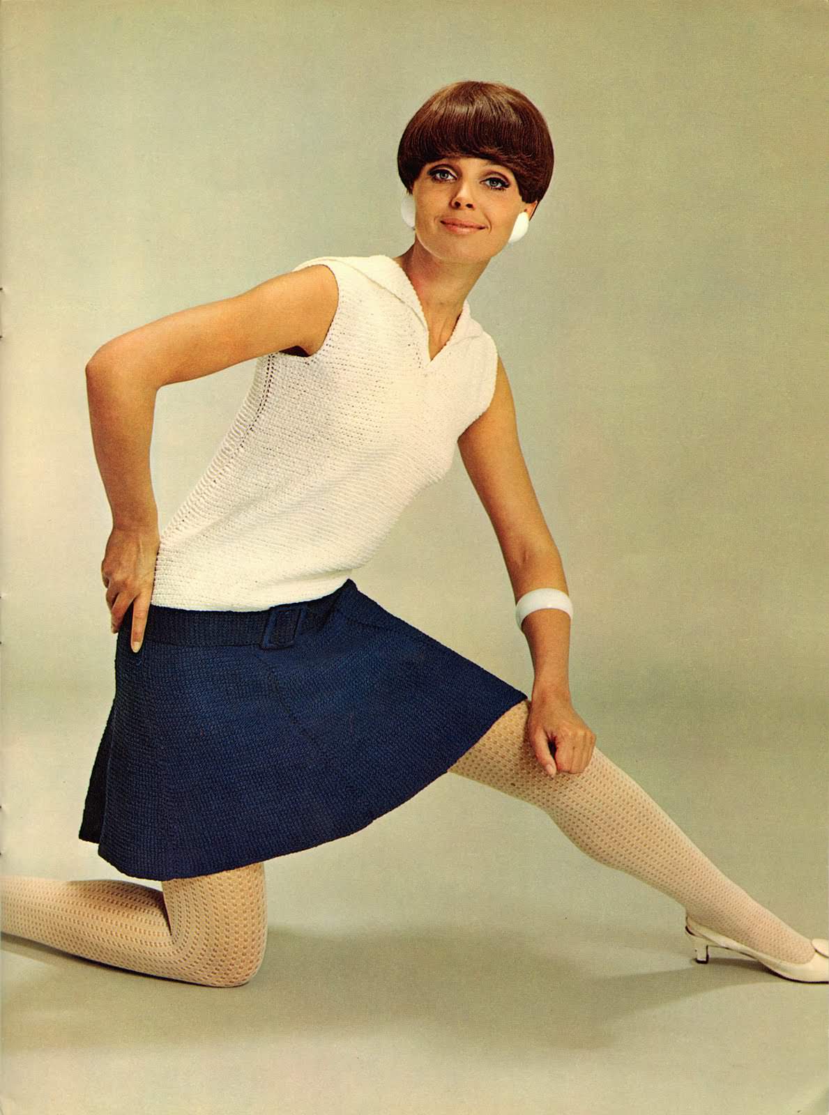 Knitting Chic: Beautiful Women's Knit Dresses Featured in Spinnerin Magazines from the 1960s