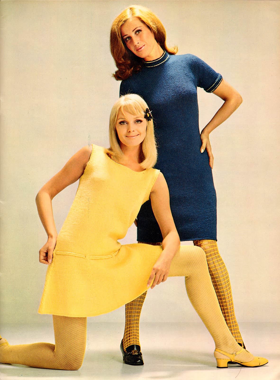 Knitting Chic: Beautiful Women's Knit Dresses Featured in Spinnerin Magazines from the 1960s