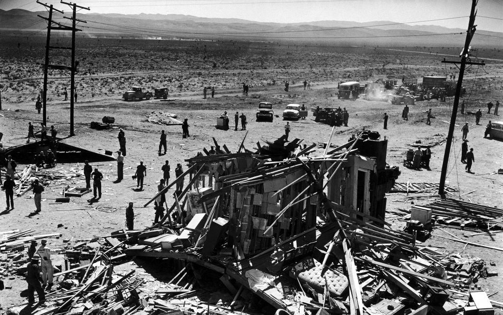 Nuclear Test Nevada Desert 1955