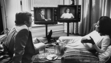 People Watching TV Vintage Photos