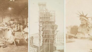 Statue of Liberty construction