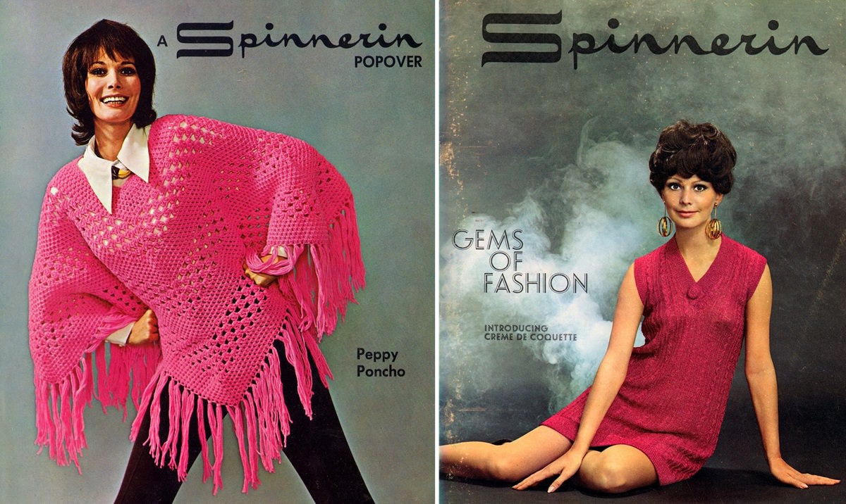 Women Knit Dresses Spinnerin magazine