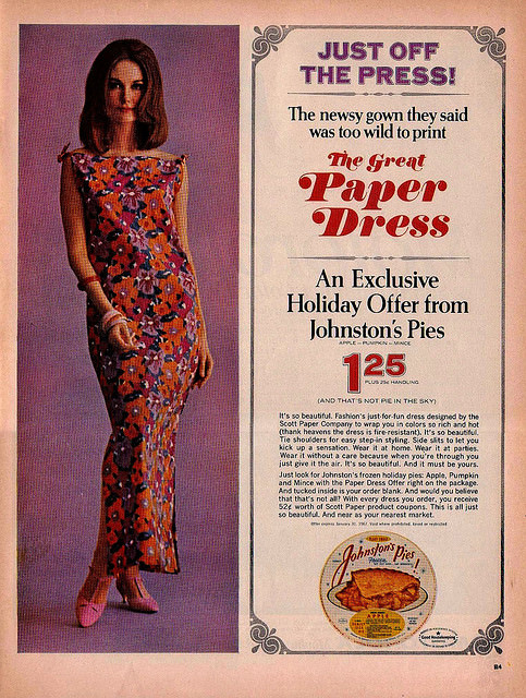 Groovy Garments: The Short-Lived Trend of 1960s Paper Dresses