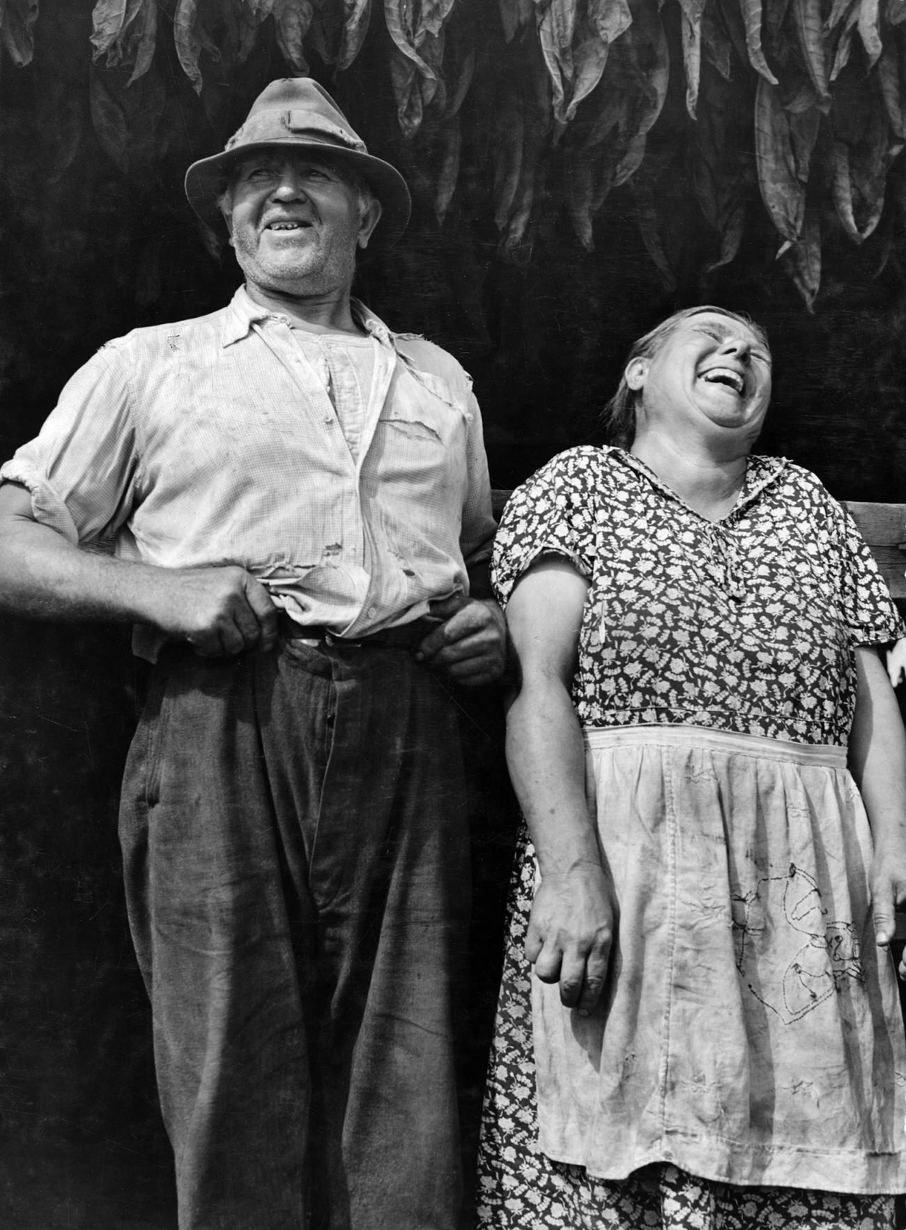 Andrew and his wife, Polish tobacco farmers near Windsor Locks, Connecticut, 1940.