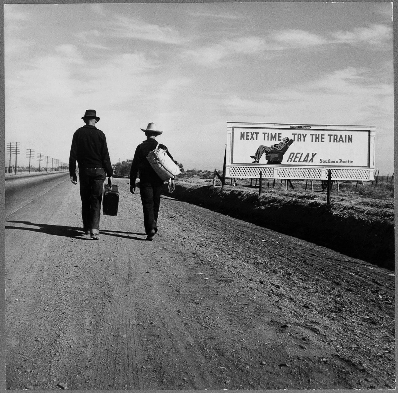 Approaching Los Angeles, California, 1937.