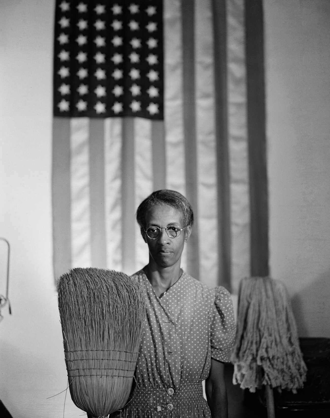 A government cleaner in Washington, D.C., 1942.