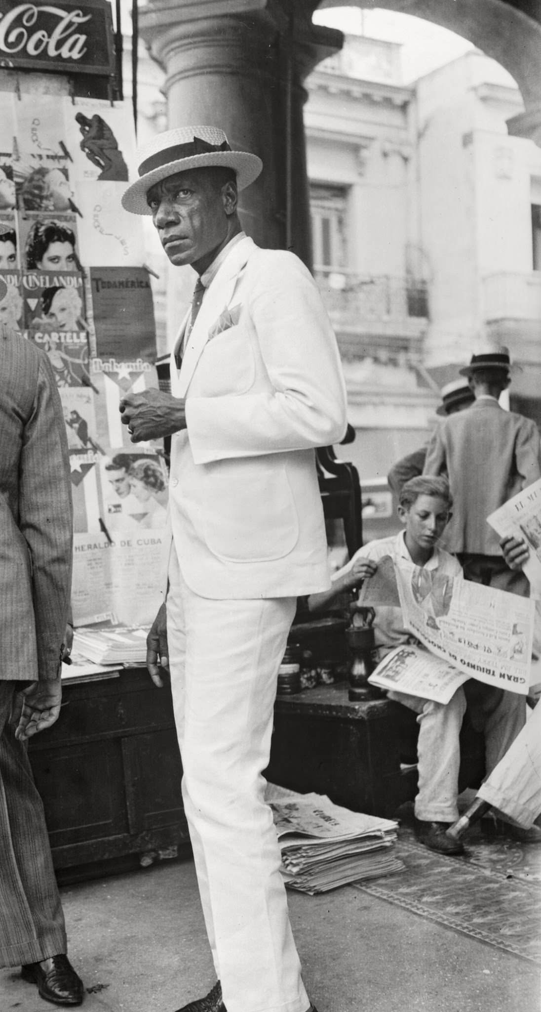 A citizen in downtown Havana, 1932.