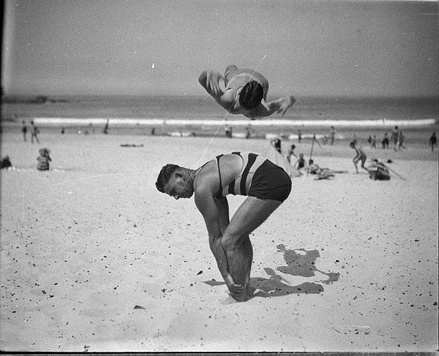 Beach studies, 1930s.