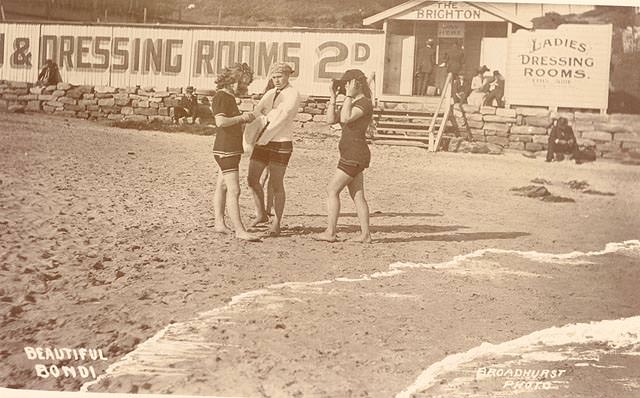 Beautiful Bondi Ladies Dressing Rooms, 1900s-1920s.