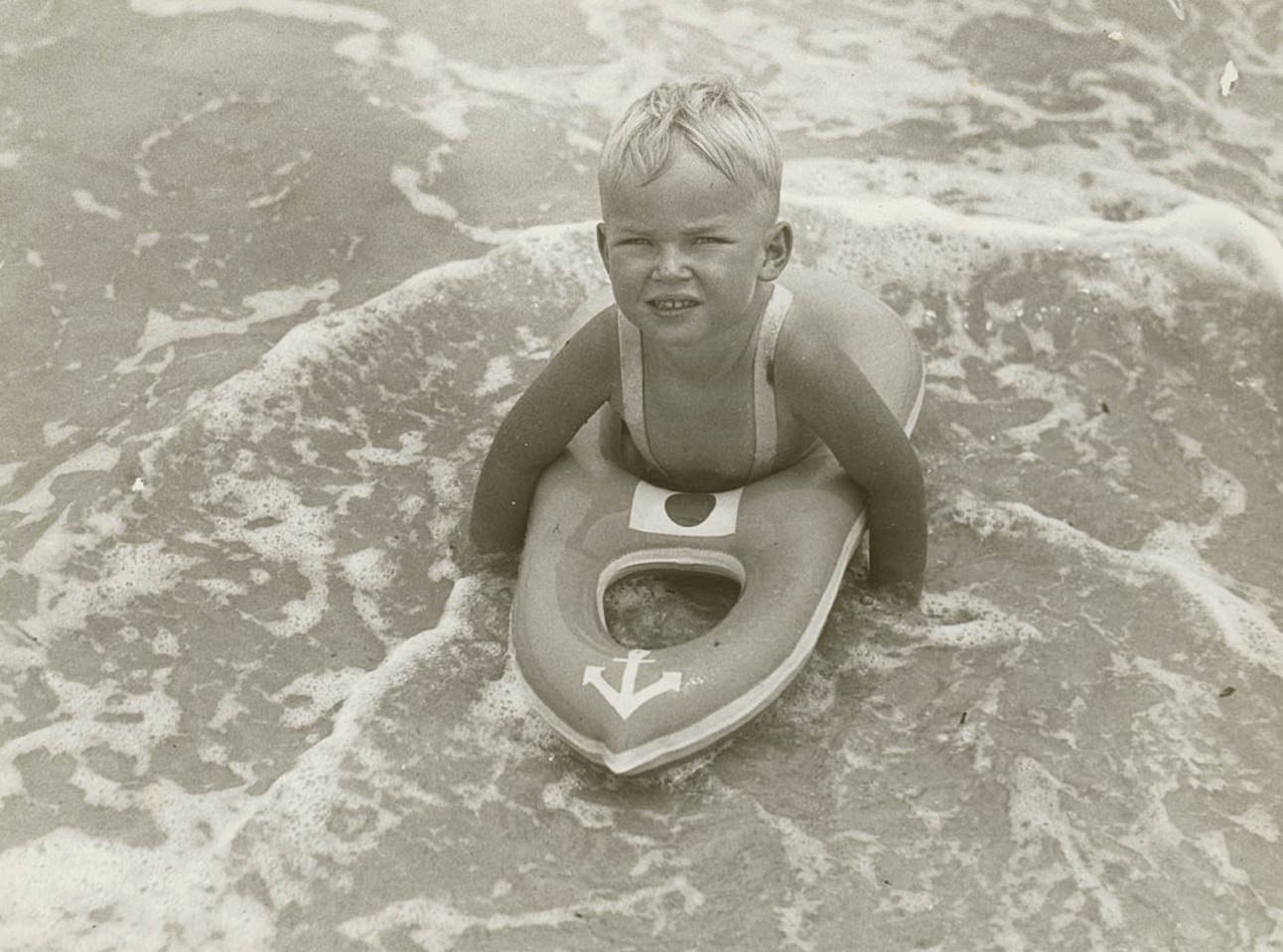 David Cant, aged 3, at Nielsen Park, Sydney.