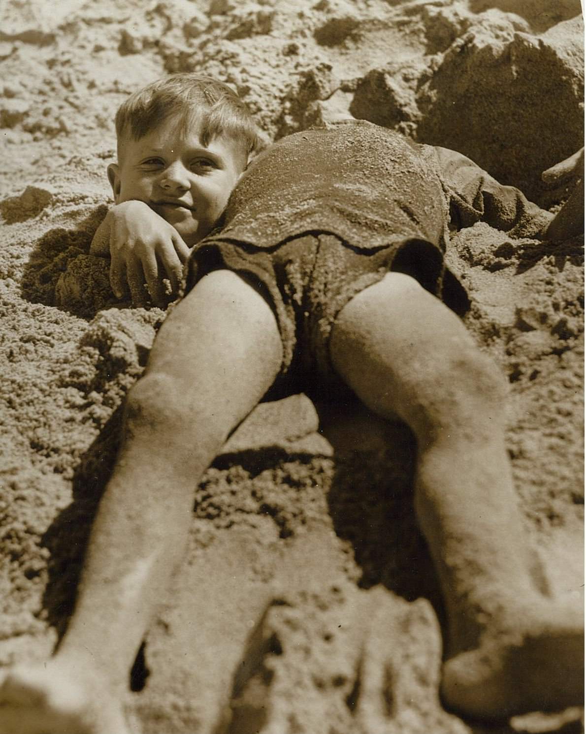 Billy and Graham Green from the Salvation Army Camp at Collaroy Beach, 1940s.