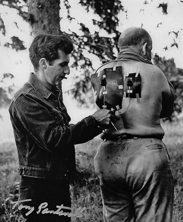 Special effects artist, Tony Pantanella, gets a zombie ready on “Night Of The Living Dead”