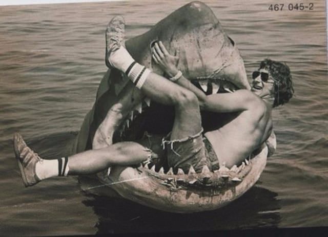 Steven Spielberg in the jaws of “Jaws”