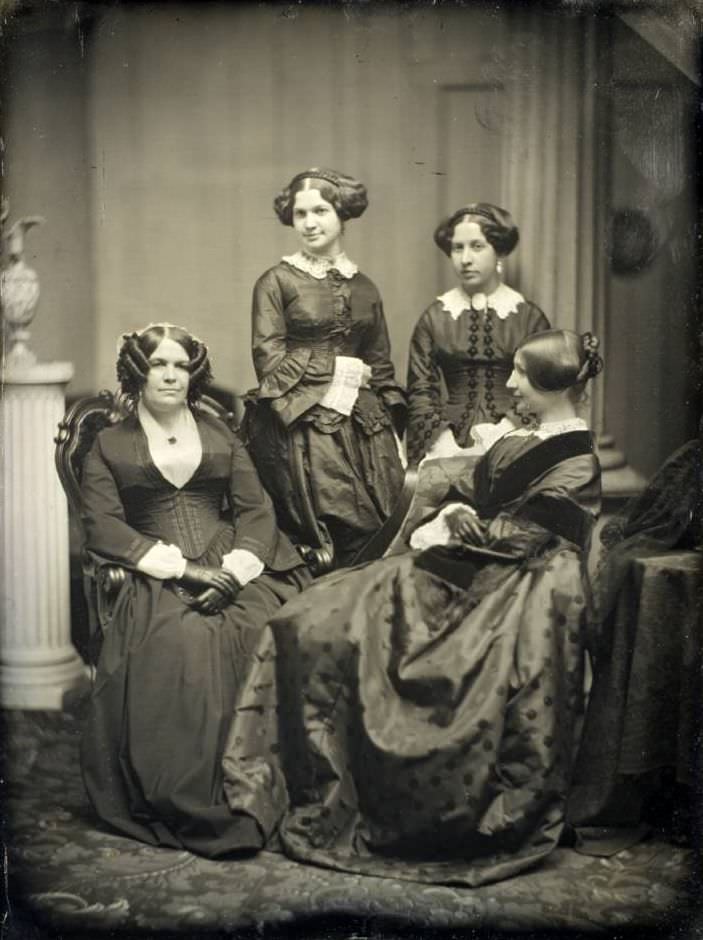 Four unidentified women.