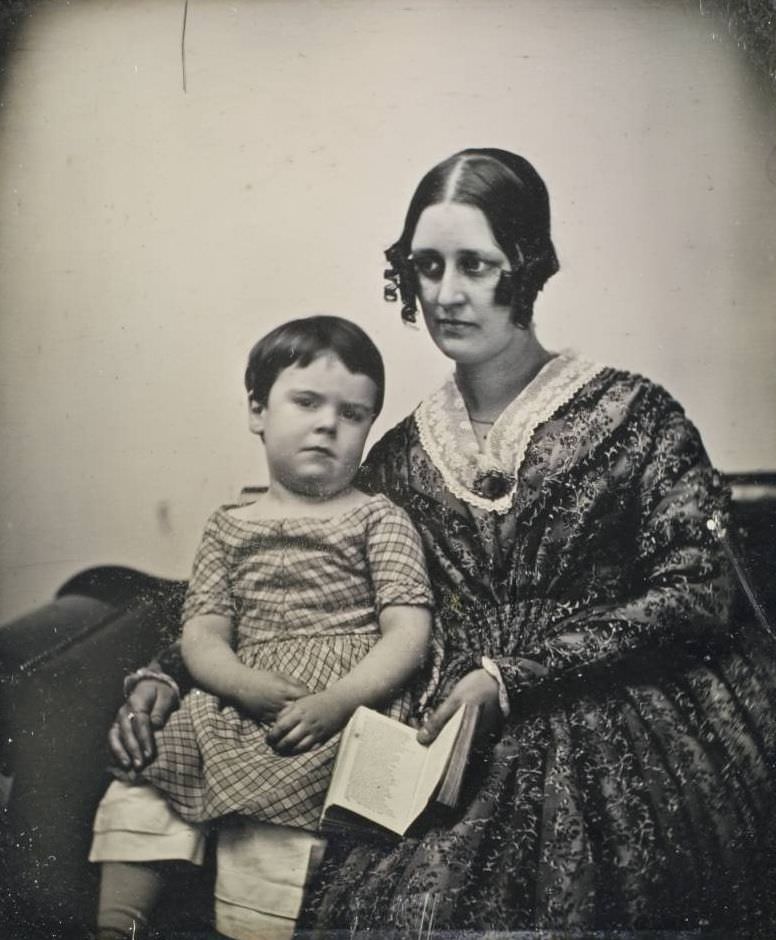 An unidentified mother and child.