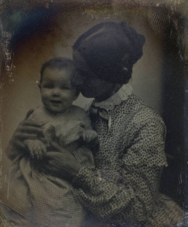 An unidentified mother and child.