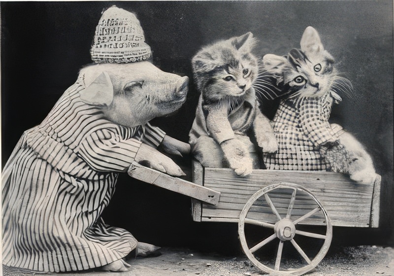 The Brighton Cats: Harry Pointer's Hilarious Feline Photography from the Late 1800s