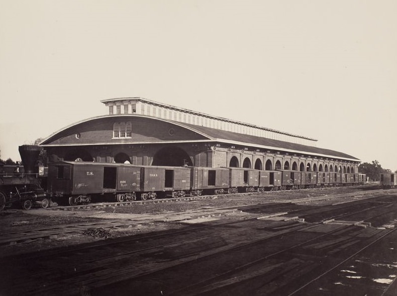 Georgia Railroad Depot, Atlanta, 1865