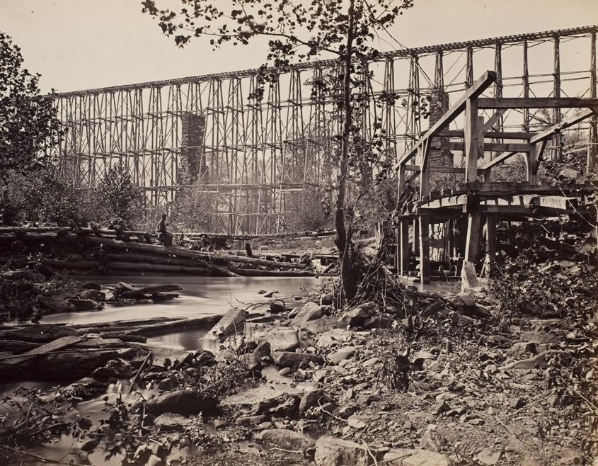 Railroad bridge, Whiteside, Tennessee, 1865